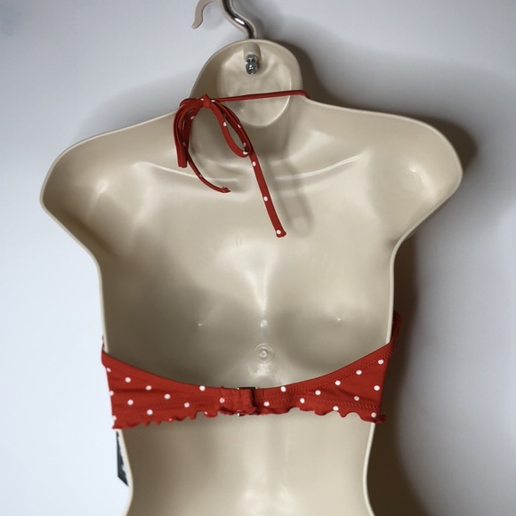 NWT SUNDAZED Nixie Printed Underwire Ruffle Terracotta 34C NEW WITH TAGS - Picture 7 of 10